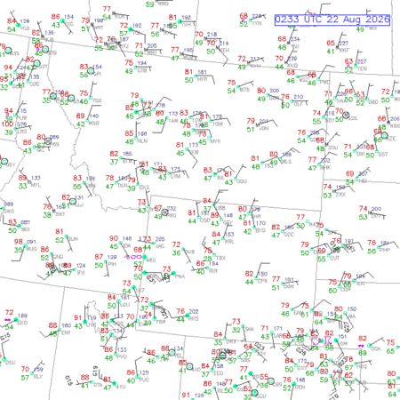 latest image of Cody,WY. obs