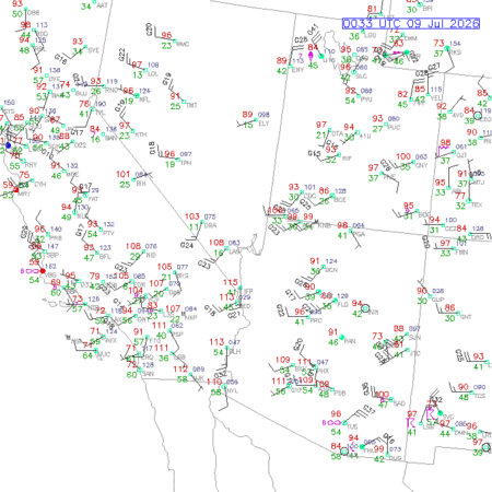 latest image of Las Vegas,NV. obs