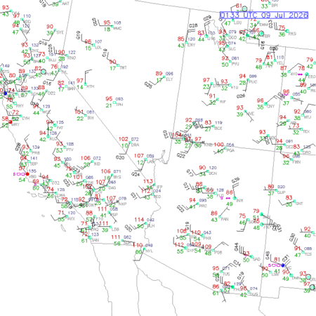 latest image of Las Vegas,NV. obs