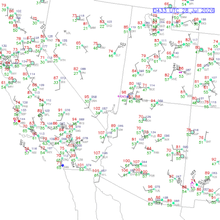 latest image of Las Vegas,NV. obs
