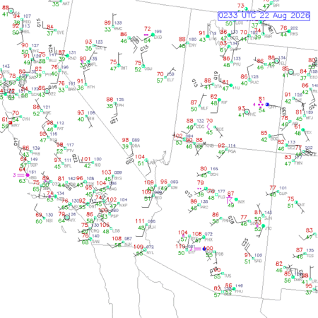 latest image of Las Vegas,NV. obs