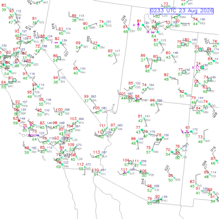 latest image of Las Vegas,NV. obs