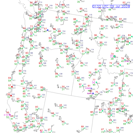 latest image of Lewiston,ID. obs