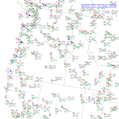 latest image of Lewiston,ID. obs